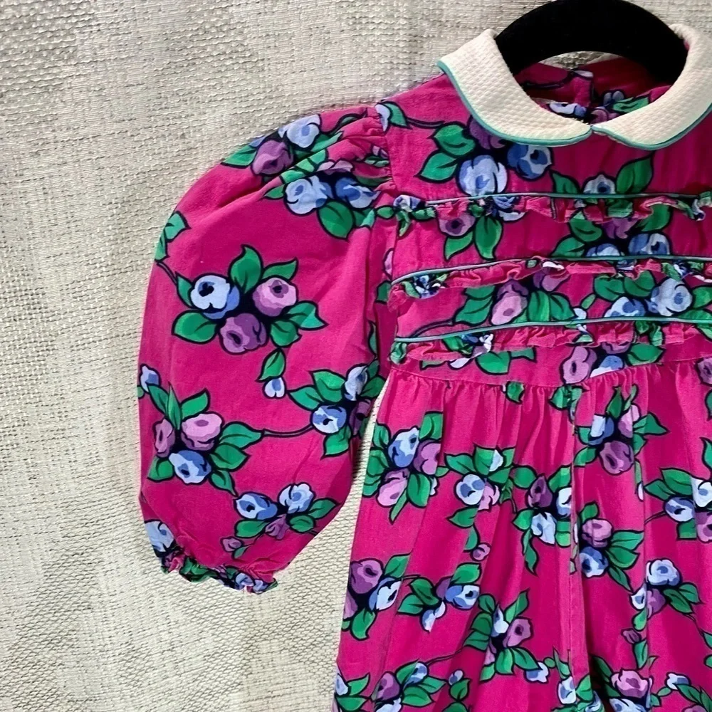 Vintage Baby Cay peter pan collar floral jumpsuit size 24M